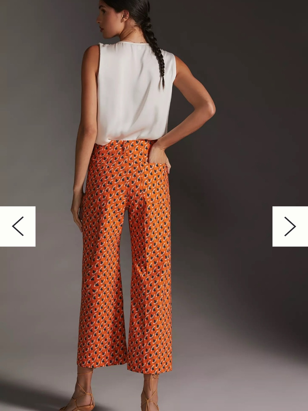 Sarah Gordon x Maeve The Colette Wide-Leg Crop Pants Size 2 - Picture 3 of 9